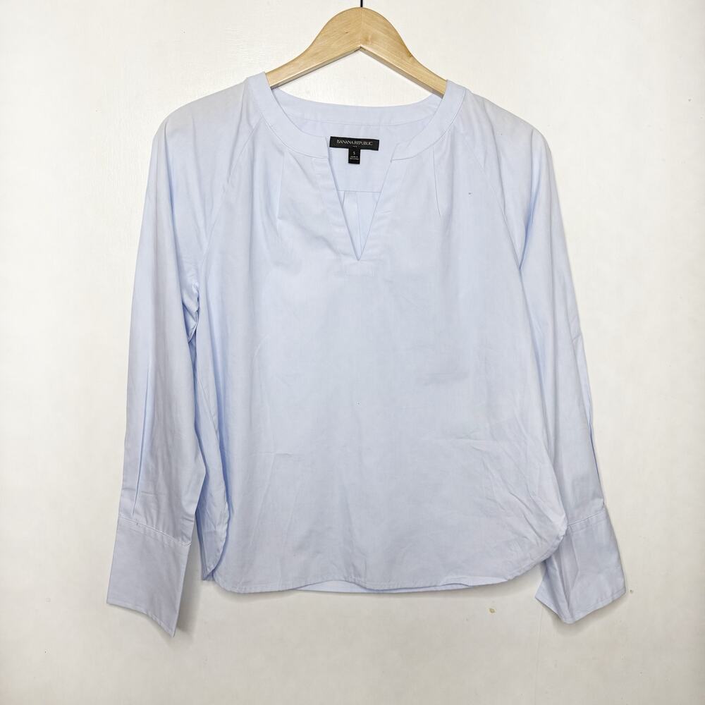 BANANA REPUBLIC Poplin Popover Blouse